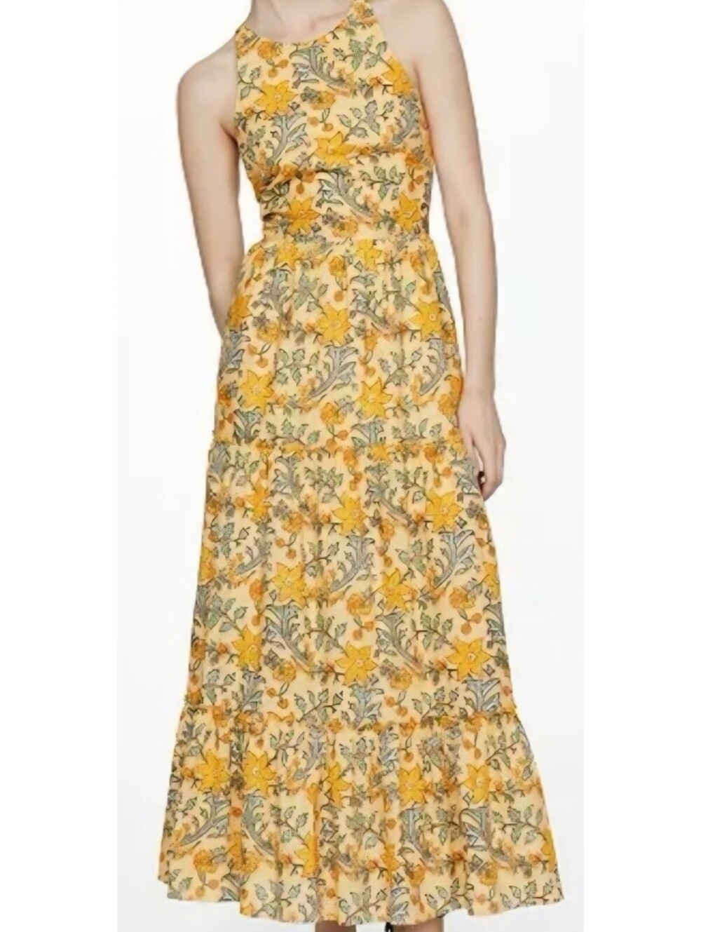 MNG Mango Floral maxi dress, sz 10